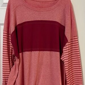Amazon Two-Tone Pink Long Sleeve Tee